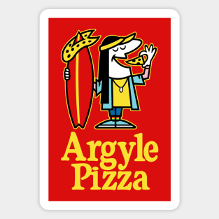 Argyle Pizza - Red Shirt Magnet